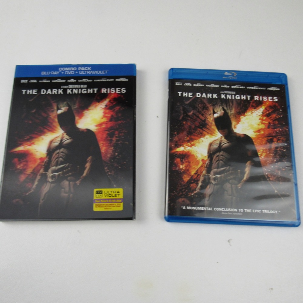 The Dark Knight Rises Blu-ray DVD Combo Pack Movie Christopher Nolan Batman